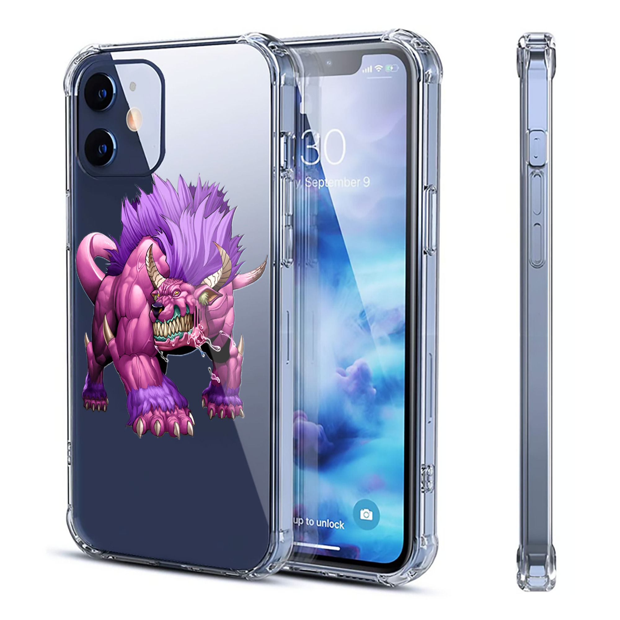 （画像用） 遊☆戯☆王 Yu-Gi-Oh! 【iPhone 12シリーズ対応】透明スマホケース（クリアソフトケース）